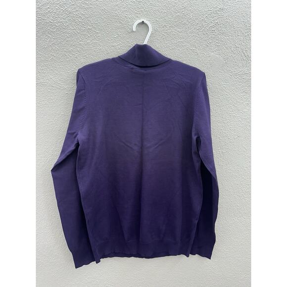 Architect Womens Sweater Size XL Purple Turtleneck Pullover NWTs - Picture 7 of 11